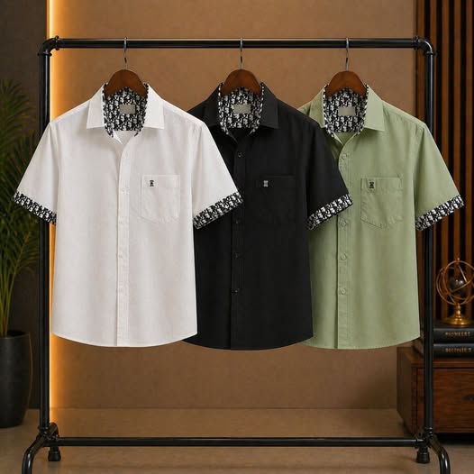 DIOR Half Sleeve Shirt – Smart Casual Collection